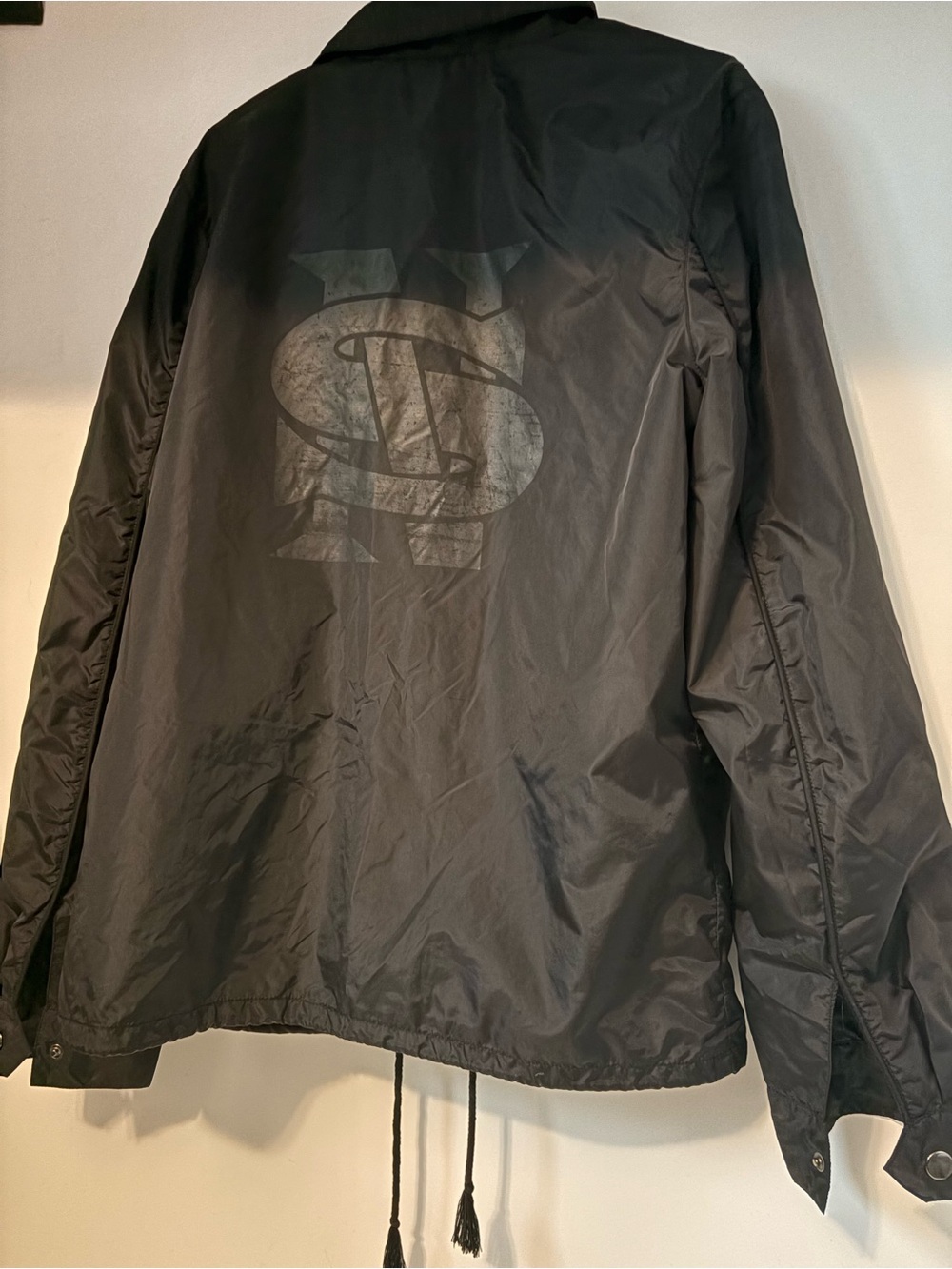 Men's Black Logo Never Sleep jacket
